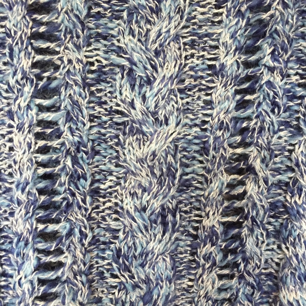 Denim & Supply Blue Marled Pullover Sweater M - Picture 4 of 8